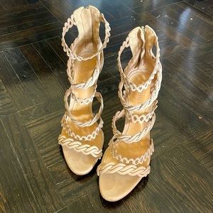 Schutz tan heels worn once like new!  Size 7.5